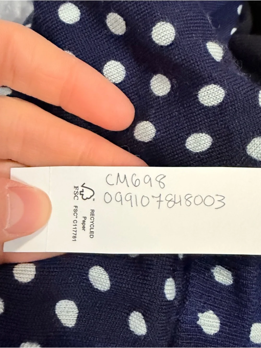 J crew Carolyn cardigan in polka-dot merino wool